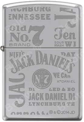 Zippo Jack Daniel's Engraved High Polish Chrome Windproof Lighter New • $37.94