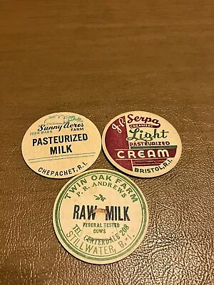 Lot Of 3 R.I. Milk Caps • $1