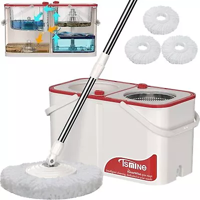 Mop Bucket Independent Dirty Water Rotating Mop Bucket System • $59.99