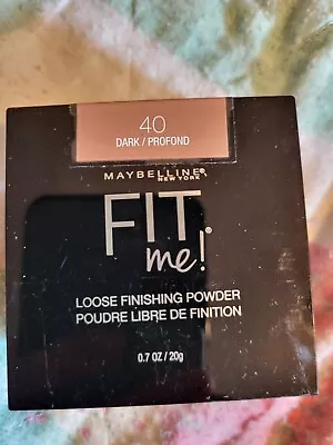 Maybelline Fit Me! Loose Finishing Powder 0.7oz./20g #40  Dark • $8.99