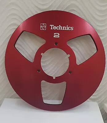 Red Technics 10.5  Anodized Aluminum Metal Take Up Reel To 1/4 Tape Recorder  • $73.99