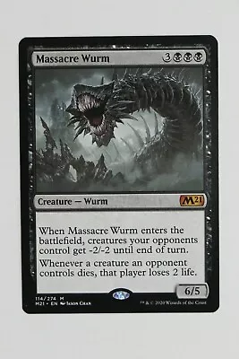 Magic The Gathering MTG Core Set 2021 M21 Massacre Wurm NM • $5.99