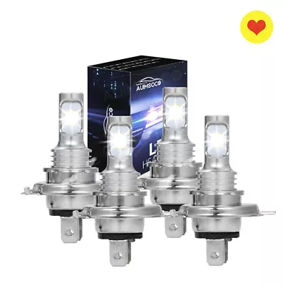 4x H7 LED Headlight Bulb Kit High Low Beam 120W 60000LM Super Bright 6000K White • $29.99