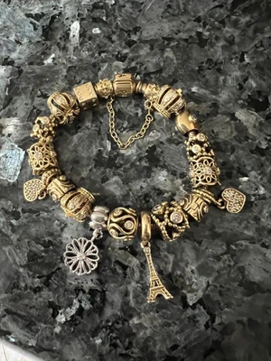 $4750 • Buy Pandora 14k 14ct 585Gold Diamond Paris Eiffel Tower Dangle Charm  ONLY 750995D