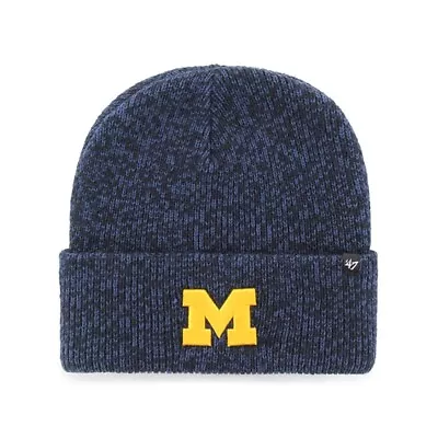 Michigan Wolverines 47 Brand Brain Freeze Cuff Knit Beanie - Navy • $29.95