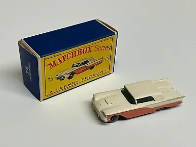 Vintage 1960 MATCHBOX 75A FORD THUNDERBIRD In Original D2 Box ~ MINTY!!! • $195