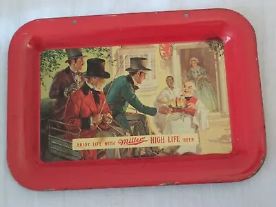 Vintage 1940's Miller Brewing Co. - Miller High Life Beer Tip Tray • $12.40