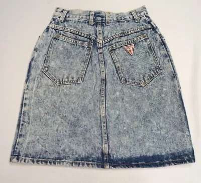 Vintage Guess Denim Skirt Size 28 • $25.99