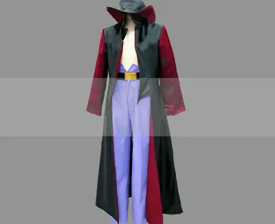 One Piece Cosplay Costume Dracule Mihawk Red Linning Black Coat • $36.90