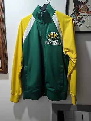 Mitchell & Ness Seattle Supersonics Track Jacket Lined Large Vintage • $150