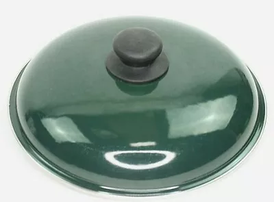 Megaware 8  Enamel Pot Lid Green Replacement Lid Made In Spain !! • $6.22