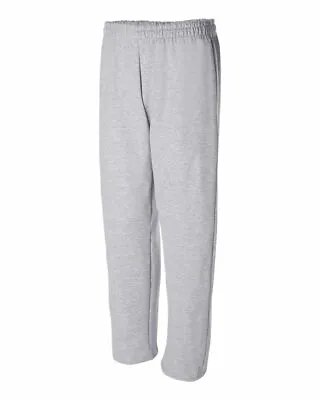 Gildan Cotton Blend Blank Plain Adult Sweat Pants Closed Bottom Light Gray L • $3.99