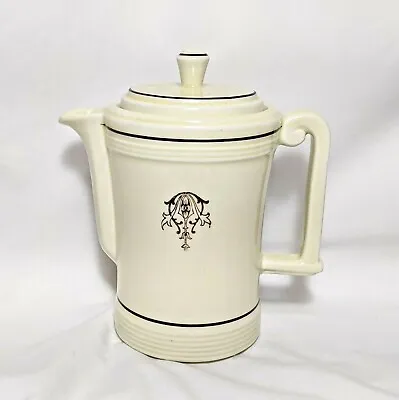 Porcelier Vitrified China Cream Color Coffee Tea Pot Pitcher Marked Vintage • $10