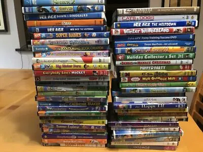 Huge Random Dvd Lot Of 100 Kids-children Dvds - Disc Only -bulk Wholesale Lot  • $29.95
