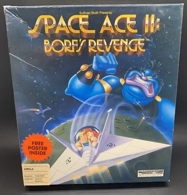 Space Ace Ii Borfs Revenge For Amiga Commodore Complete With Poster • $69.95