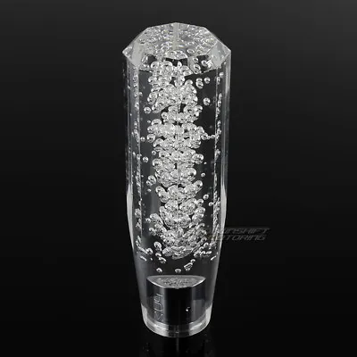 VIP Universal JDM Diamond Crystal Manual  Bubble Shift Knob 150mm CLEAR • $19.99