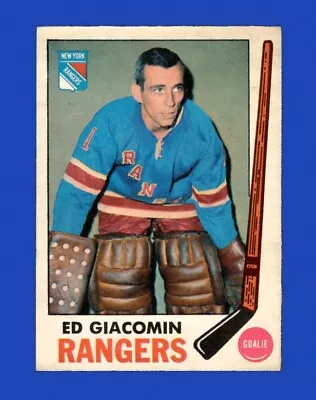 1969-70 O-Pee-Chee Set-Break # 33 Ed Giacomin EX-EXMINT *GMCARDS* • $2.25