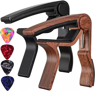 Capo Guitar Capo For Acoustic Electric Ukulele Guitar Kapo 2Pack • $29.15