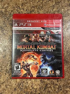 Mortal Kombat -- Komplete Edition (Sony PlayStation 3 2012) • $8.87