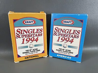 Kraft Singles Superstars American And National League Sets Vintage 1994 • $10.17