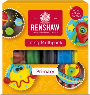 Renshaw Just Roll With It Fondant Icing Multipack - Primary Colours  • £10.90
