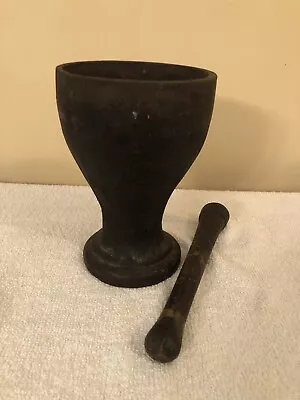 Cast Iron Mortar And Pestle 15 Pounds Apothecary • $250