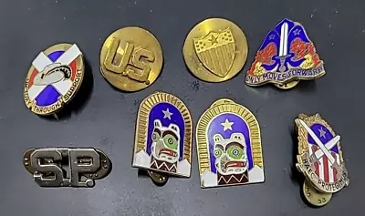 Vintage Lot Of 8 Military Pins • $29.99