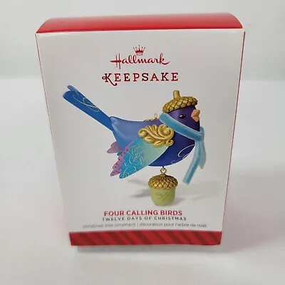 2014 Hallmark Four Calling Birds Twelve Days Of Christmas Ornament 4th In Series • $18.99