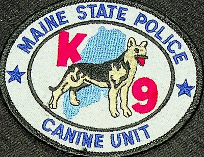 Maine State Police Canine Unit Embroidered Patch - Unused • $9.49