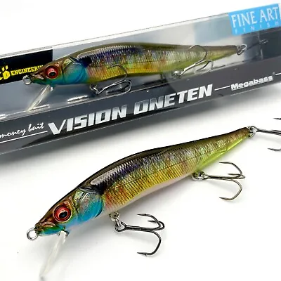 Megabass Vision Oneten 110 Jerkbait: FA Gill (Limited Fine Art Series) • $24.95