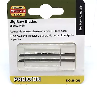 Proxxon Microdot System 2 Pc HSS Number 28056 Jig Saw Blades 2 1/4” X 7/64” New • $7.15