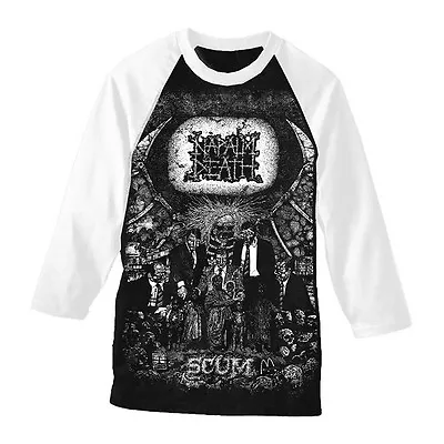 Napalm Death 'Scum' Baseball T Shirt - NEW OFFICIAL • £19.99