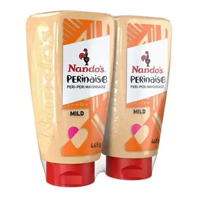 Nando's Perinaise Peri Peri Mayonnaise Mild Pack Of 2 X 465g Perfect Table Sauce • £8.50