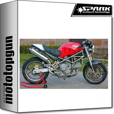 Spark 2 Exhaust High Approved Titanium Round Ducati Monster 900 1998 98 1999 99 • $805.06