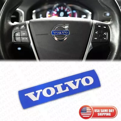 VOLVO Steering Wheel Airbag Badge Emblem S80 S60 V40 V60 XC60 XC70 46mmX10mm • $8.99