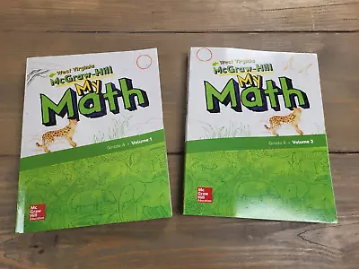 NEW -McGraw Hill My Math Student Workbooks Vol 1 & 2 Grade 4 Published 2019 (WV) • $32