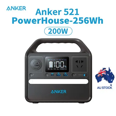 $386.10 • Buy Anker 521 Portable Power Station, 256Wh, 200w PowerHouse, AC Outlets For Outdoor