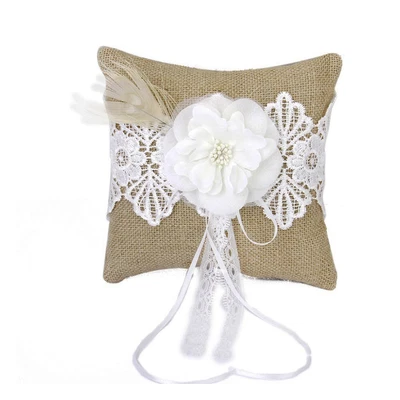 £10.76 • Buy 20 *20cm Wedding Ring Pillow Western Style Bride Wedding Ring Bearer Pillow