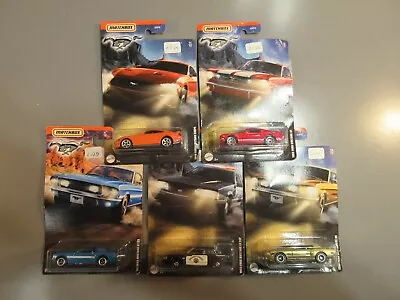 Matchbox Ford Mustang Lot Of 5 All Different • $10.51