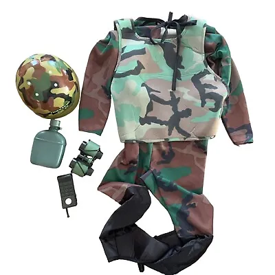 Rubies Kids Military Soldier Halloween Costume 6 Piece Medium Helmet Binoculars • $16.73
