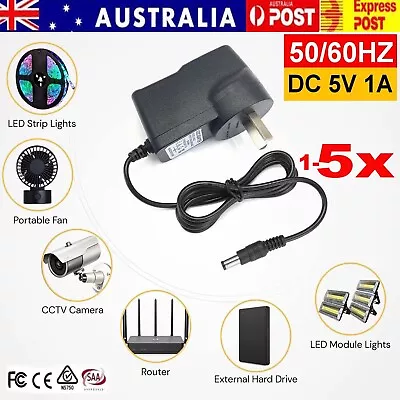 Wall Adapter Switching Power Supply AC/DC 5V 1A Power Adapter Australian Plug AU • $11.99