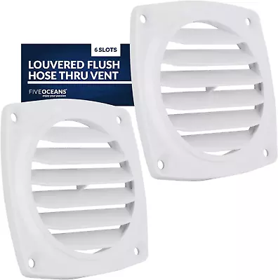 6-Slotted Louvered Flush Hose Ventilators 3-Inch Ventilation Area Diameter ABS • $41.96