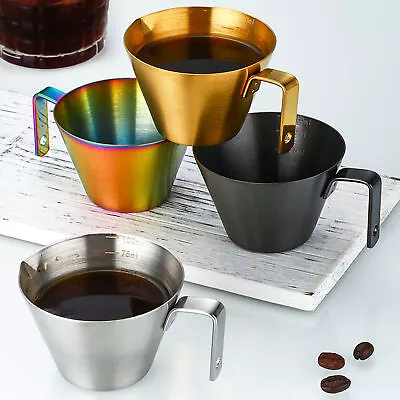 Stainless Steel Espresso Measuring Cup With Scale 100ml Capacity Pouring Cup  • $8.16