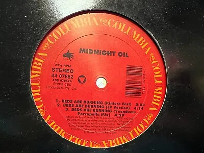 Midnight Oil ‎Beds Are Burning / The Dead Heart 12  1988 Columbia 44 07852 • $24.99