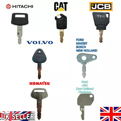 £7.77 • Buy 7 Master Plant Key Excavator Dumper JCB Komatsu Volvo Thwaites CAT Hitachi Lucas