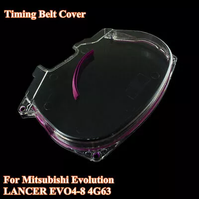 Clear Pulley Cover Timing Belt Cover For Mitsubishi Evolution Lancer EVO4-8 4G63 • $43.89