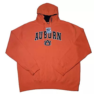 NWT Stadium Athletics Mens 2XL Auburn Tigers Orange Hoodie Pullover Sweatshirt • $12.22