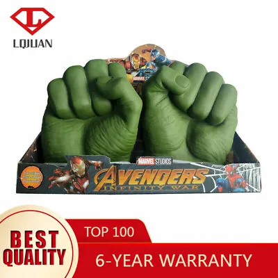 Kids Avengers Hulk Smash Hands Boxing Gloves Superhero Party Cosplay Toy Gifts • £13.90