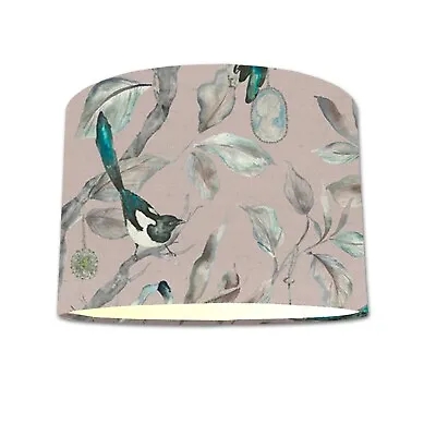 Lampshade In Voyage Maison Collector Magpie Blush Fabric Handmade FREE POST • £29
