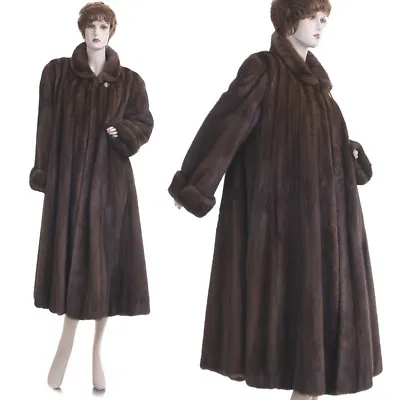 $14K New! L-XL! Top Quality Demi Buff Female Mink 110 In. Swing Coat • $990